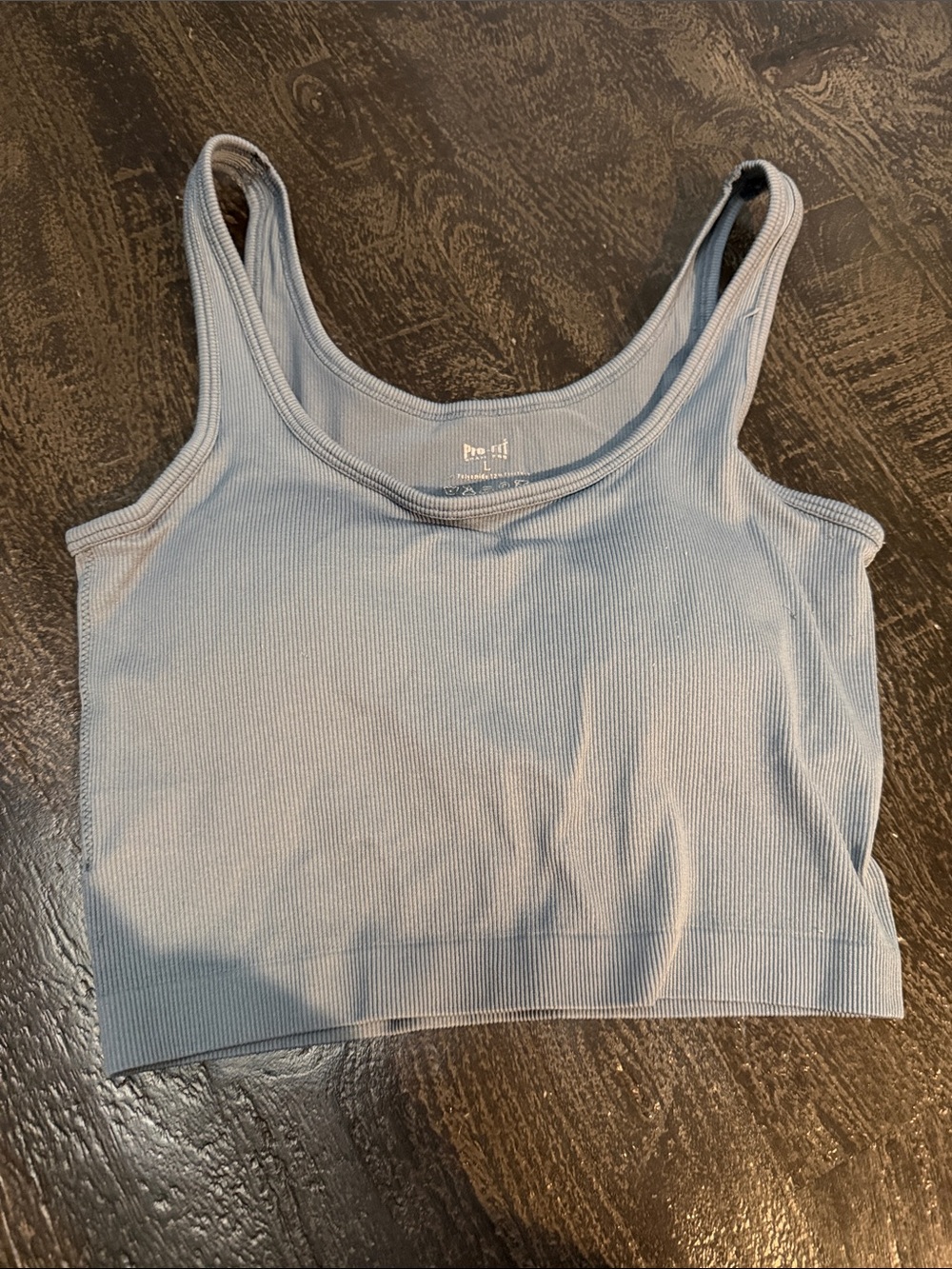 Prolific Ribbed Tank Top in Light Blue